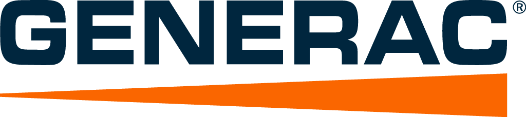 The GENERAC logo features bold black letters above an orange triangle, representing AAA Service Network's trusted equipment.